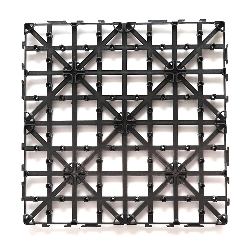 Fácil ajuste de Bloqueo de clic en el piso de madera compuesto de mosaico de azulejos de WPC de plástico de la Base de plástico