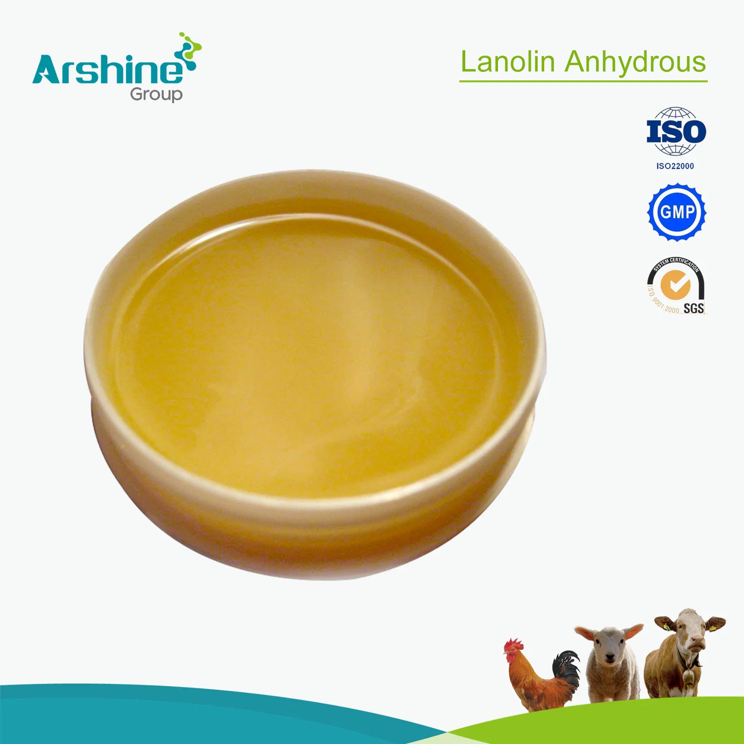 Cosmetic Grade Natural Raw Material CAS8006-54-0 Lanolin Anhydrous