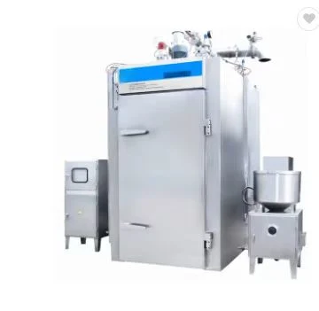 Meat Production Line Industrial Full Automatic Qzx-500 Steam-Heated Meat Smoker Smokehouse Smoke Oven for Sausage Hot Dog Salami