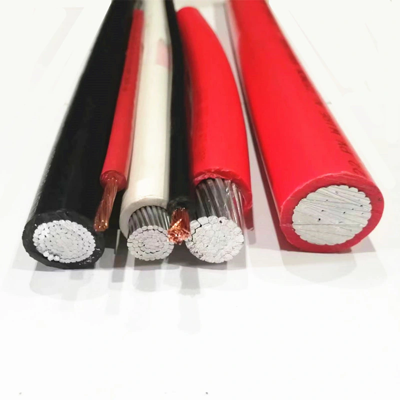 Rpvu90 Cable Rated 1000 / 2000 Volts 90 Degree 12AWG 10AWG Red White Black Color PV Cable