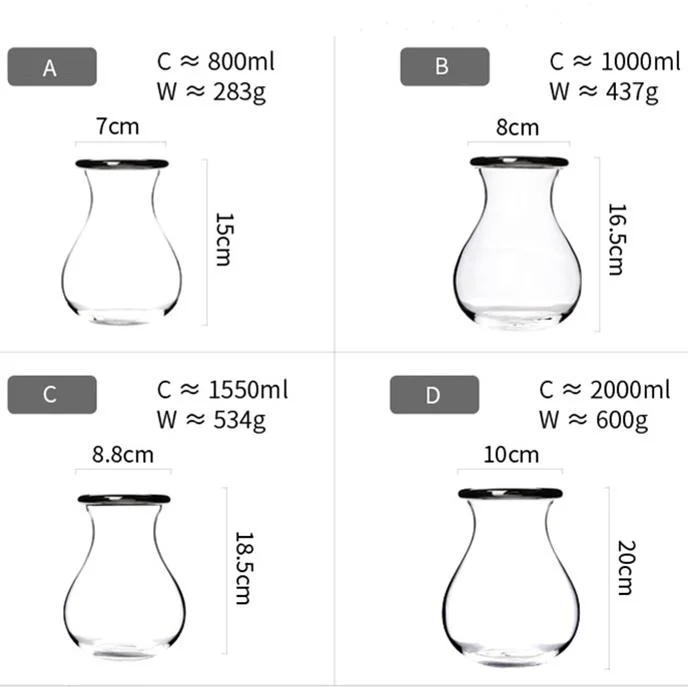 De borosilicato resistente al calor de boca ancha Mason, frascos de vidrio con acero inoxidable