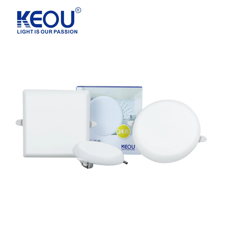 Keou Super Bright Embedded 5W 9W 12W 18W 22W 24W 36W Round Square LED Light Panel Light