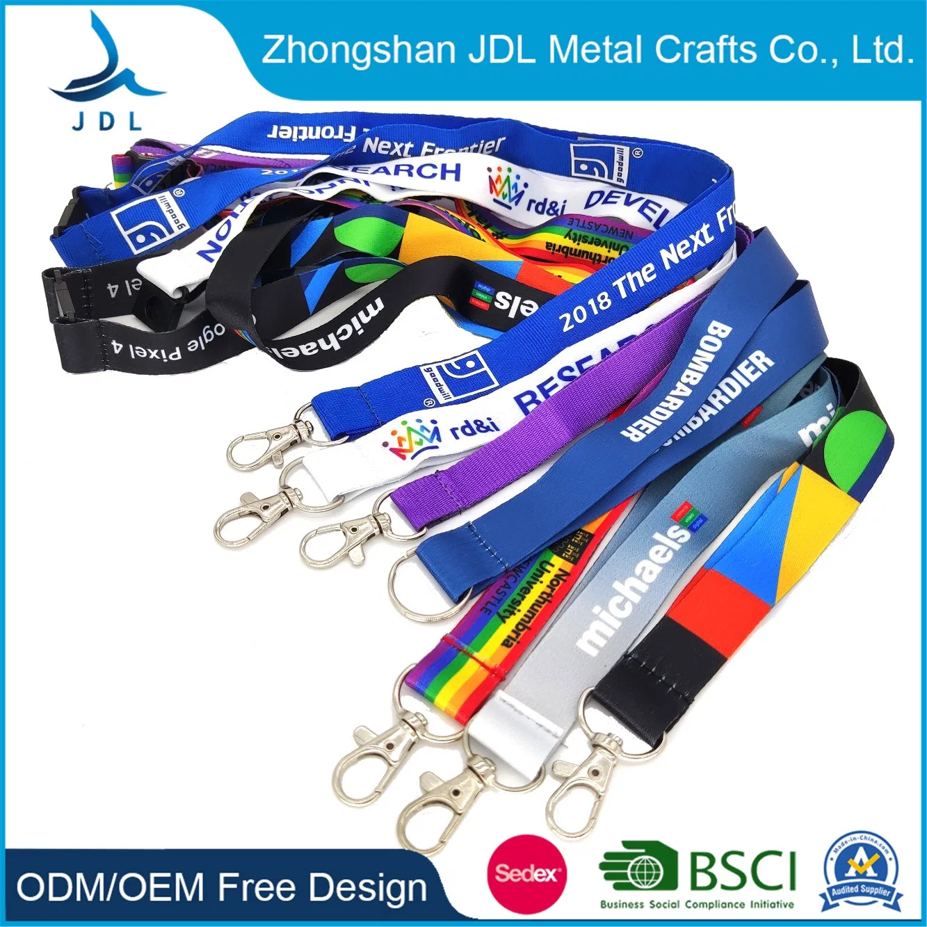 Factory Wholesale/Supplier Custom Promotional Thermal Heat Transfer Printed Branded Cell Phone Lanyards (029)