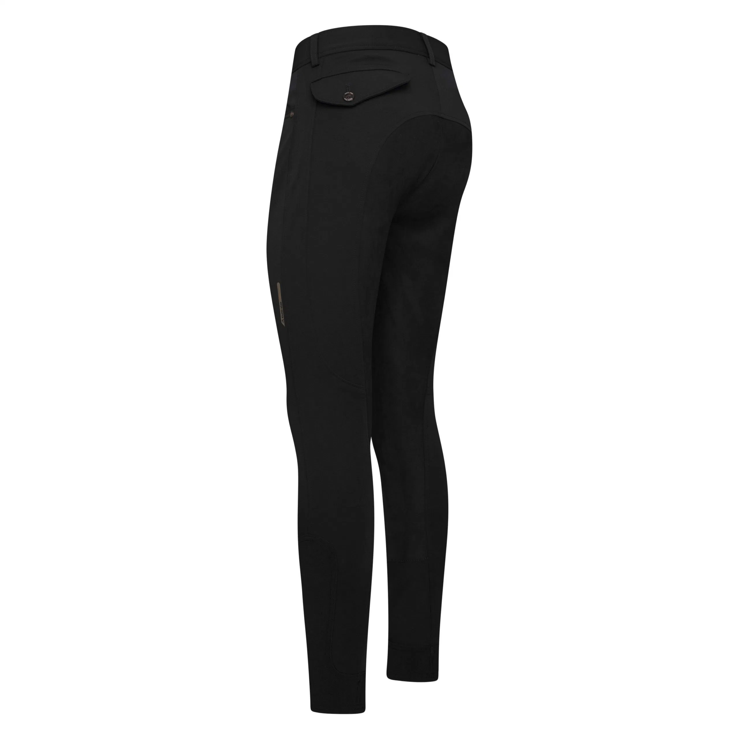 Estilo de vida Ecuestre ligero elástico transpirable Fake bolsillos con cremallera Sporty Hombres Breeches