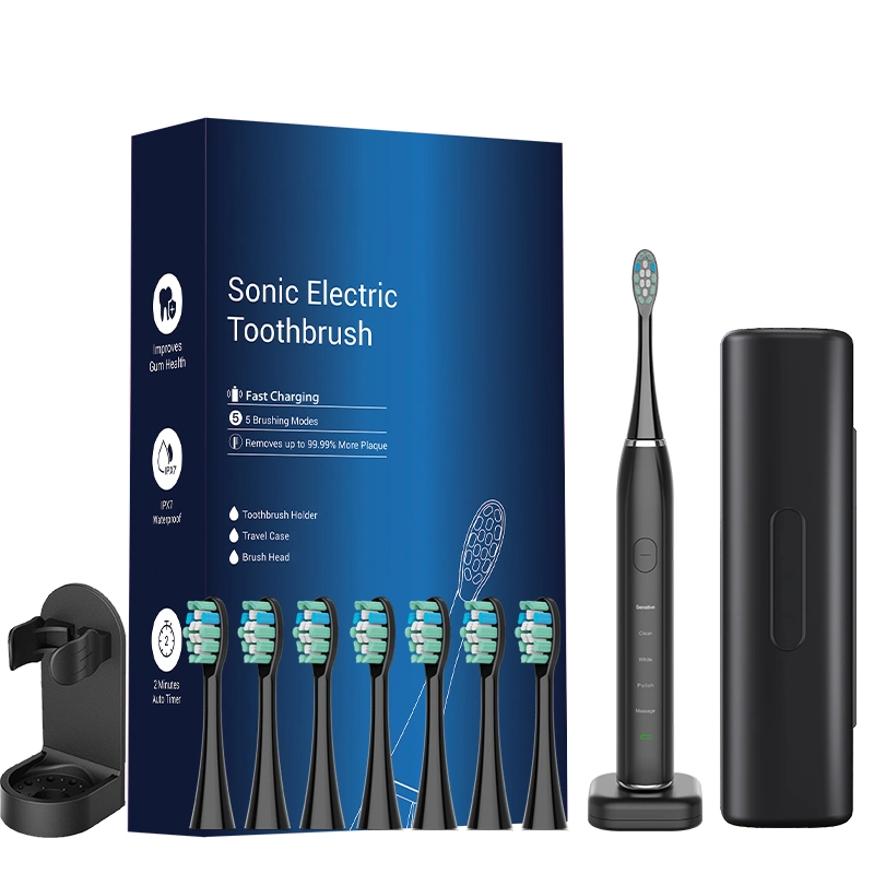 Waterproof Design Global Warranty Low Noise Sonic Electric Toothbrush