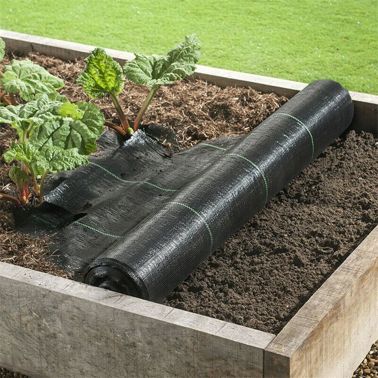 Black Plastic Woven Breathable Agricultural Weed Control Mat