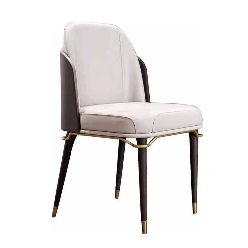 Modern PU Leather Wooden Dining Chair High-End Hotel Restaurant Home Dining Furniture Dining Chairs