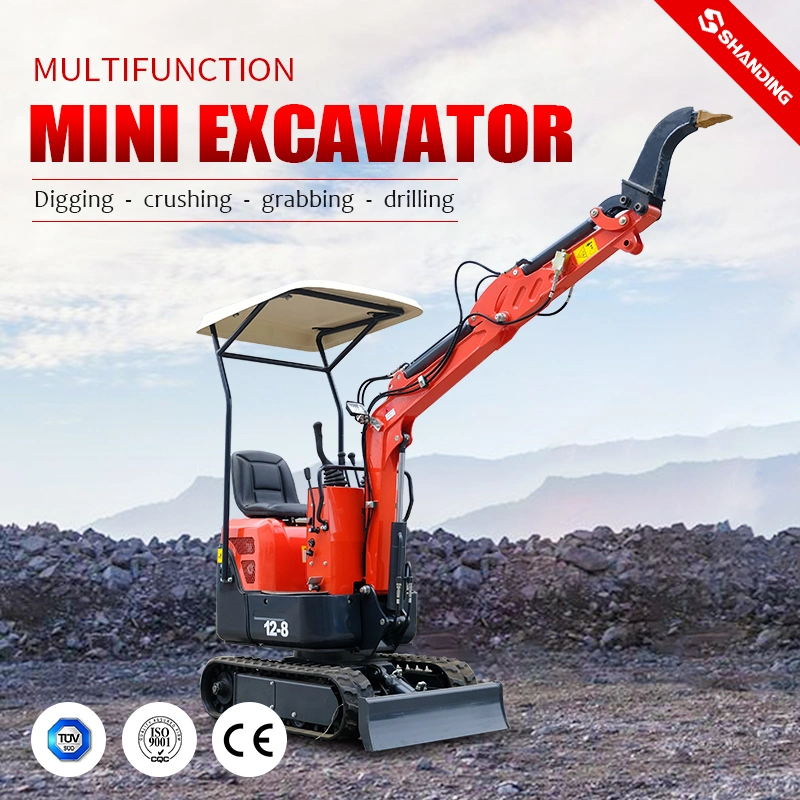 CE EPA Mini Digger 1000kg Bagger miniexcavadora miniexcavadora de 1 tonelada los precios bajos que SD para la venta con el accesorio