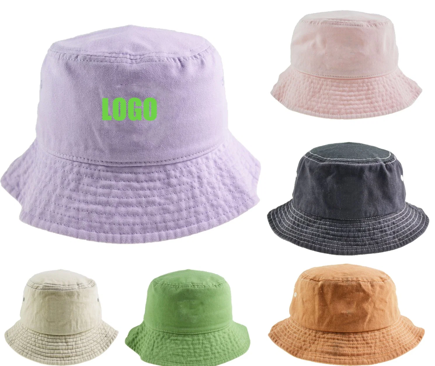 BSCI Blank Soft Cotton Bucket Hat Summer Ladies Leisure Hat