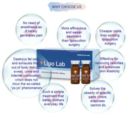 Korea Lipo Lab Lipolitic Liposis Solution 10ml PPC Solution Kabelline Disolución de grasa para pérdida de peso Inyección de adelgazamiento Mesoterapia Kybella