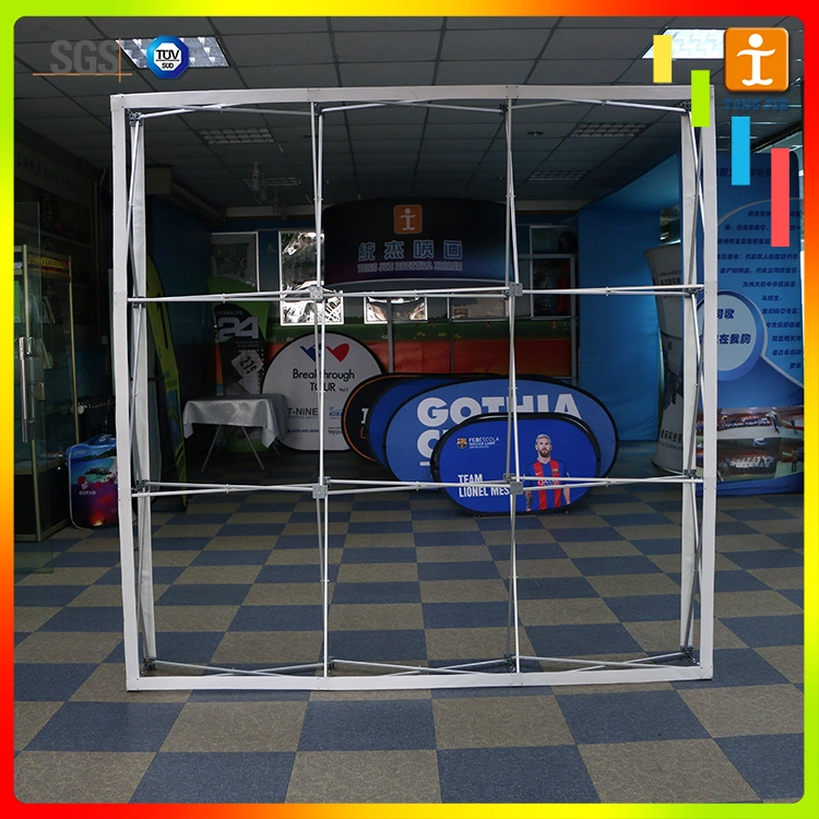 Custom Fabric Portable Aluminium Slatwall Booth Stand Trade Show Exhibition Display