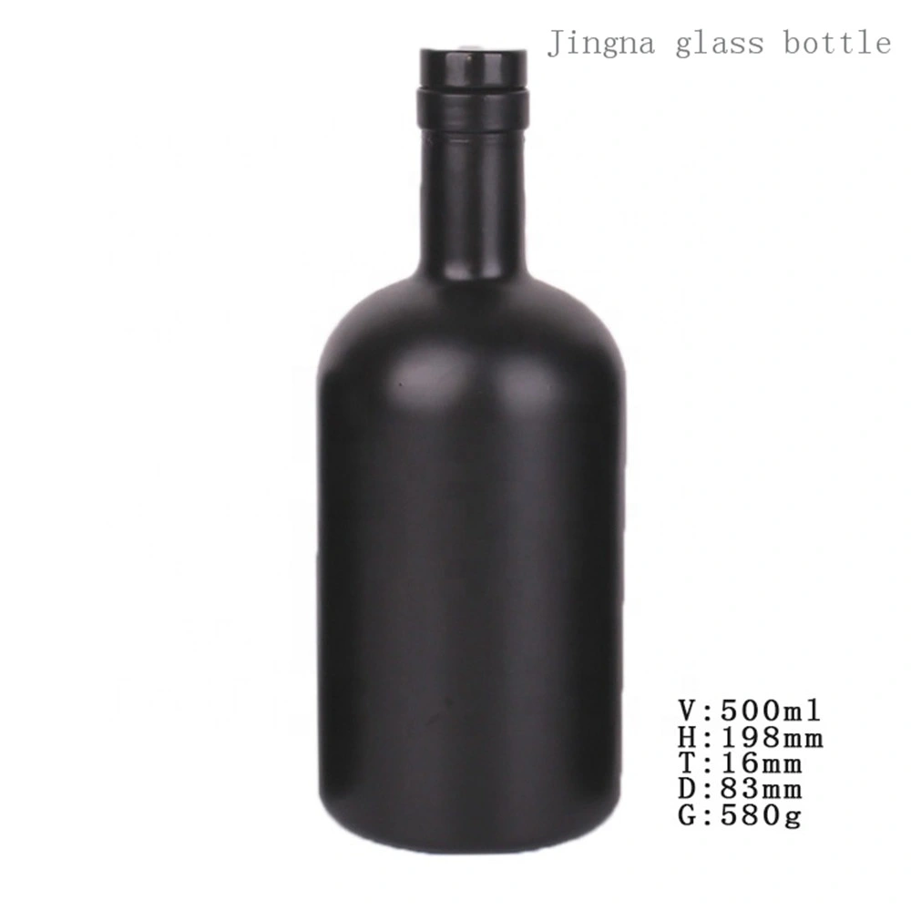 Mini Round Shape Glass Bottle Supplier 100ml 200ml 250ml 500ml 700ml 1000ml Heavy Cork Top Lagrge Wine Whiskey Brandy Tequila Gin Bottle with Cork