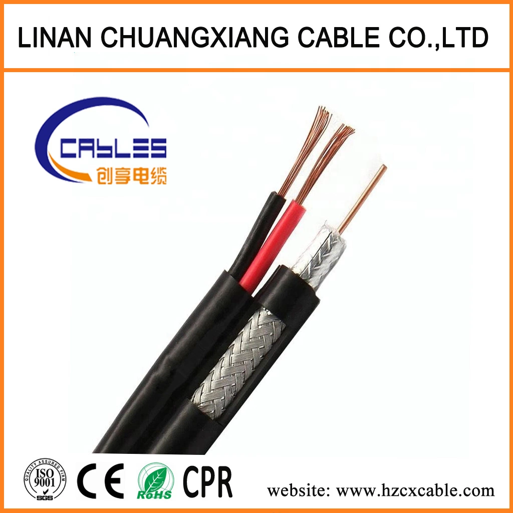 Coaxial Cable Rg59+2c Copper Wire Siamese Cable for Monitor System Power Cable TV Cable