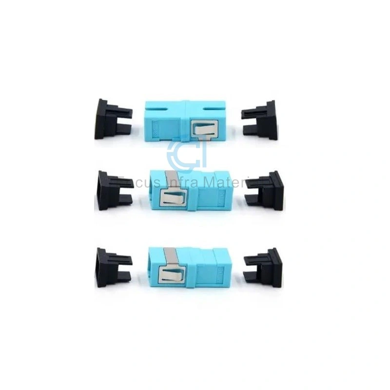 Sc Lwl-Adapter Ohne Flansch Multimode Om3 Aqua Simplex Sc Lwl-Kupplung Ohne Flansch-Lwl-Adapter