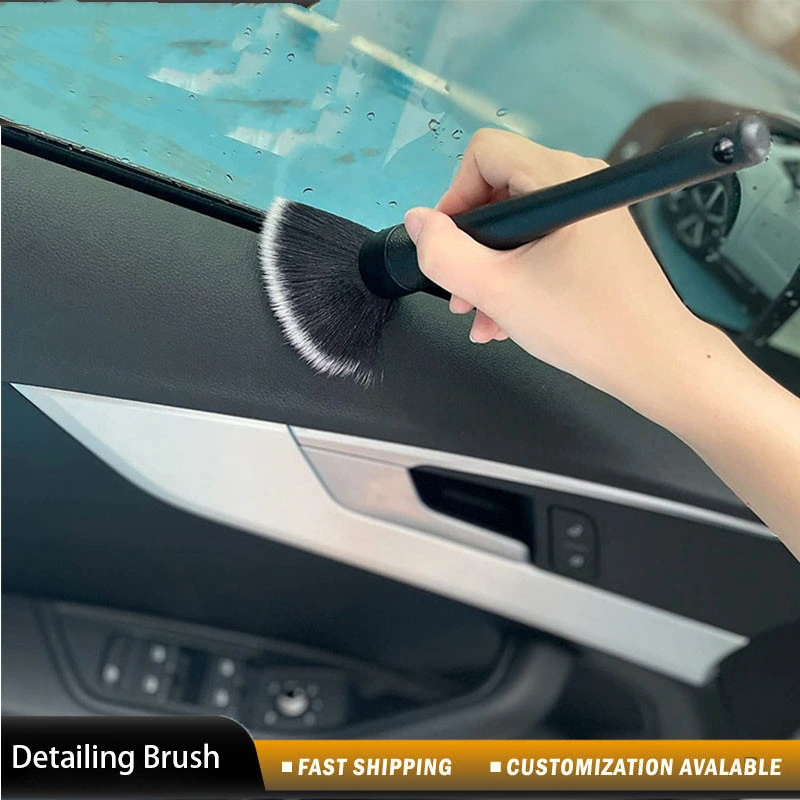 Soft PP Hair Plastic Handle Car Details Brush for Car Inner cleaning