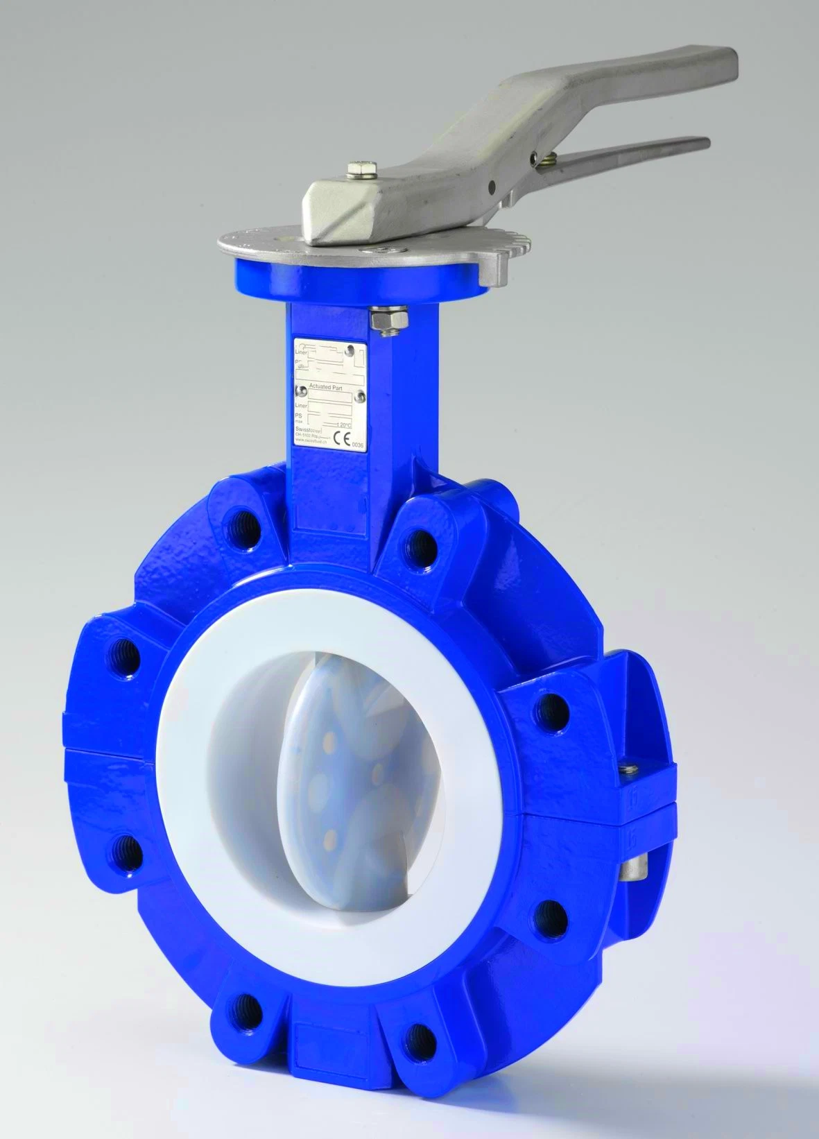 Metal Casting Ductile Iron/Carbon Steel Rubber Seal Manual Butterfly Valve