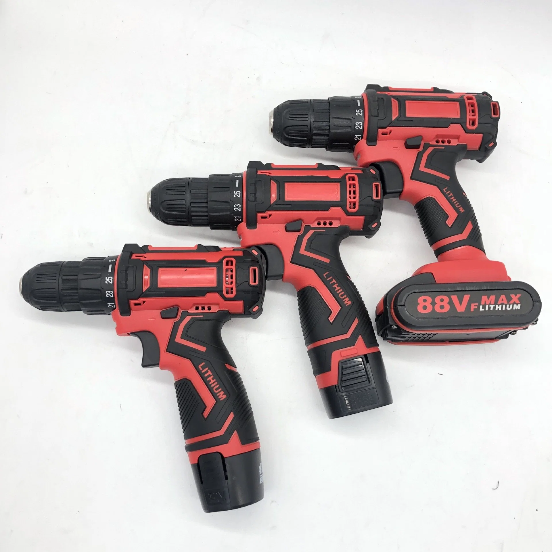 Rechargeable Two Speed Power Screw Drivers Multifunction Electric Hand Drill Cordless