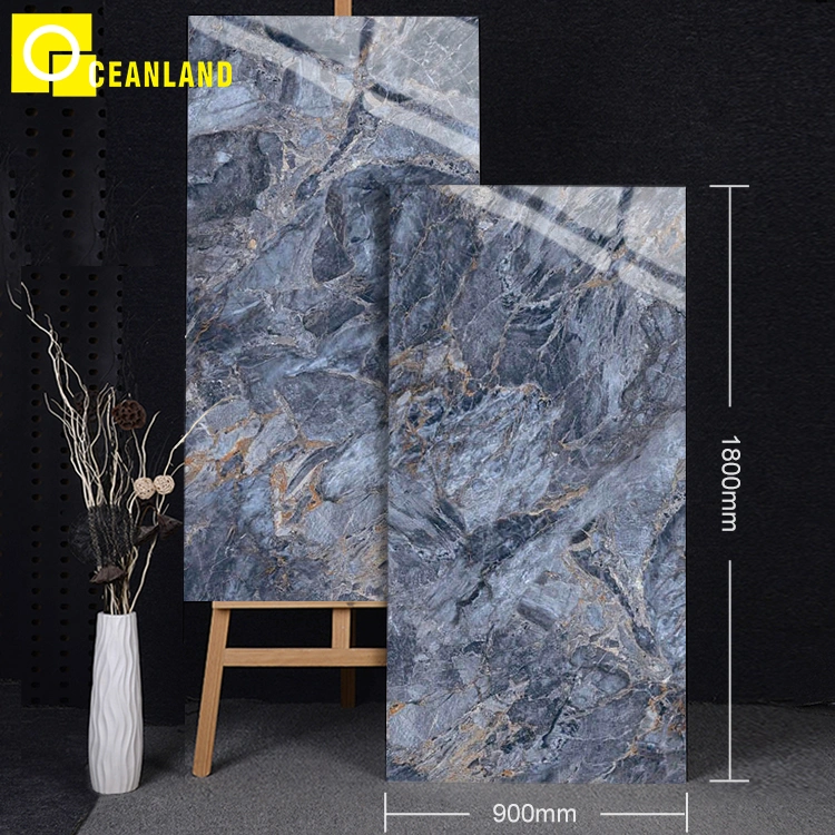 Materiales de construcción 900X1800mm mármol aspecto Gran vidriado baldosas de porcelana Sintered Piedra Slab