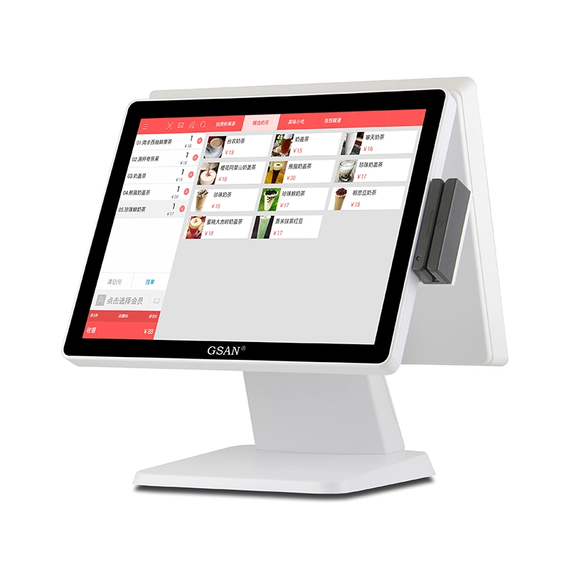 Support Customization 15 Inch Double Touch Screens Cash Register