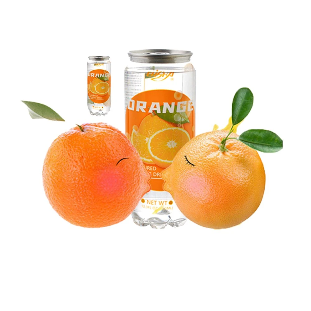 Etiqueta Privada doces naturais franceses 350ml de água gaseificada Sabor Laranja