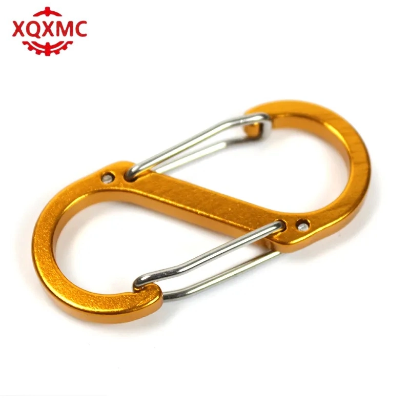Carabiner Keychain Metal Locking Spring Clip Hook