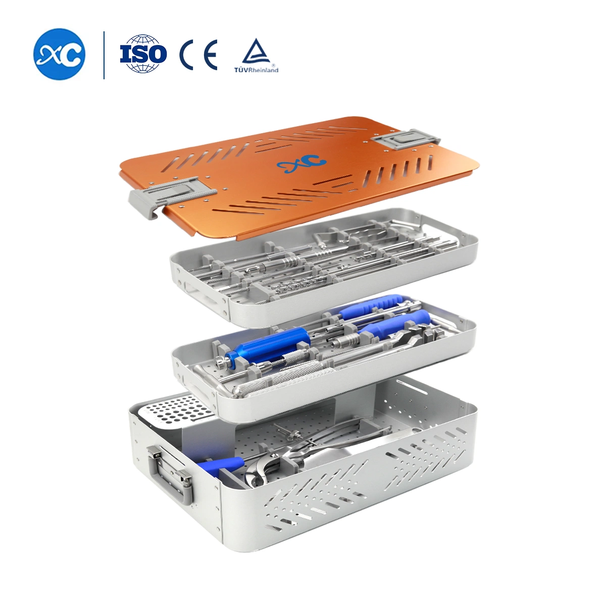 Orthopedic Surgical Instruments Ao Type Large Fragment Locking Plate Instrument Set