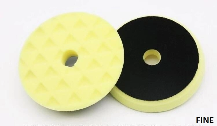 Yellow Fine 6'' Sponge Cutting Pad