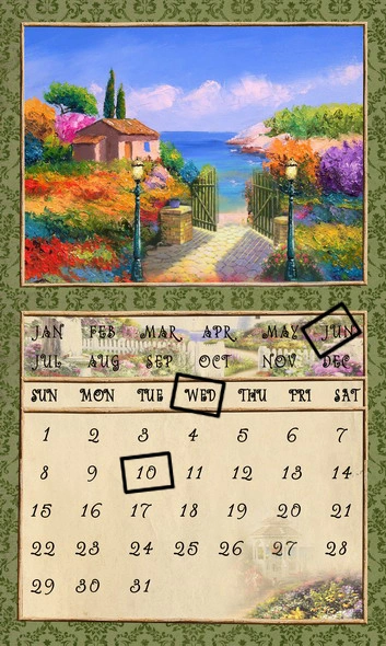 Commerce de gros canevas de LED de l'impression avec le calendrier décoration murale Art Décoration d'accueil