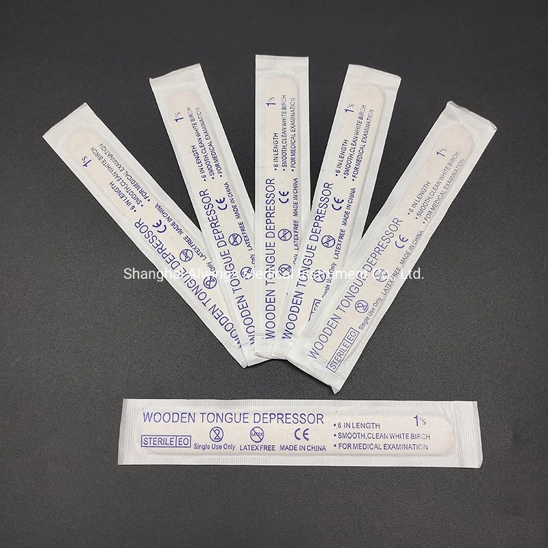 Medical Sterile Disposable Adult Children Wooden Tongue Depressor