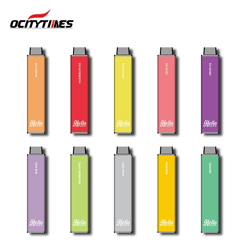 Ocitytimes Hellopuff 5500 Puff (10 flavors) (Mesh Coil) Disposable