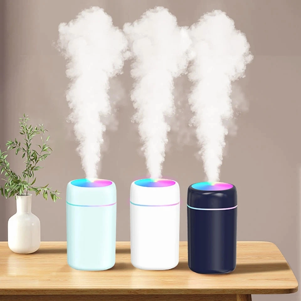 Humidificateur portable à double pulvérisation USB pour la maison, silencieux pour la chambre à coucher, le bureau, la voiture, monté petit humidificateur pour l'extérieur, humidificateur pour l'hôtel.