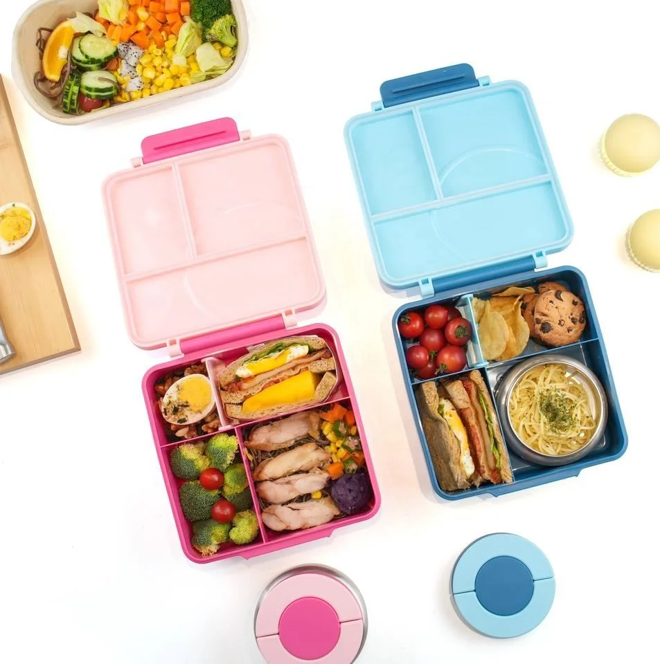 Kid Lunch Box for Storage Food Bento Box Plastic for School Outdoor Picnic Home