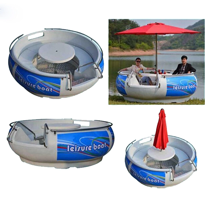 6-8 Person Fiberglass Barbecue Gas Powered Electric Bumper Kids and Adult BBQ Donut Boat