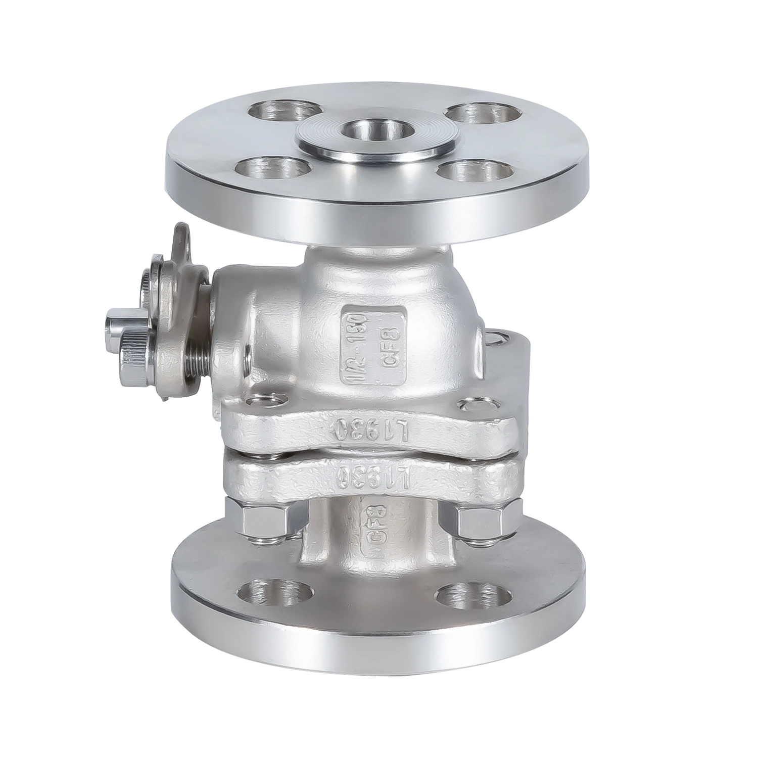 ANSI Class 150 Investment Casting Fire Safe Anti Static Wcb/CF8/CF8m Flange Ball Valve