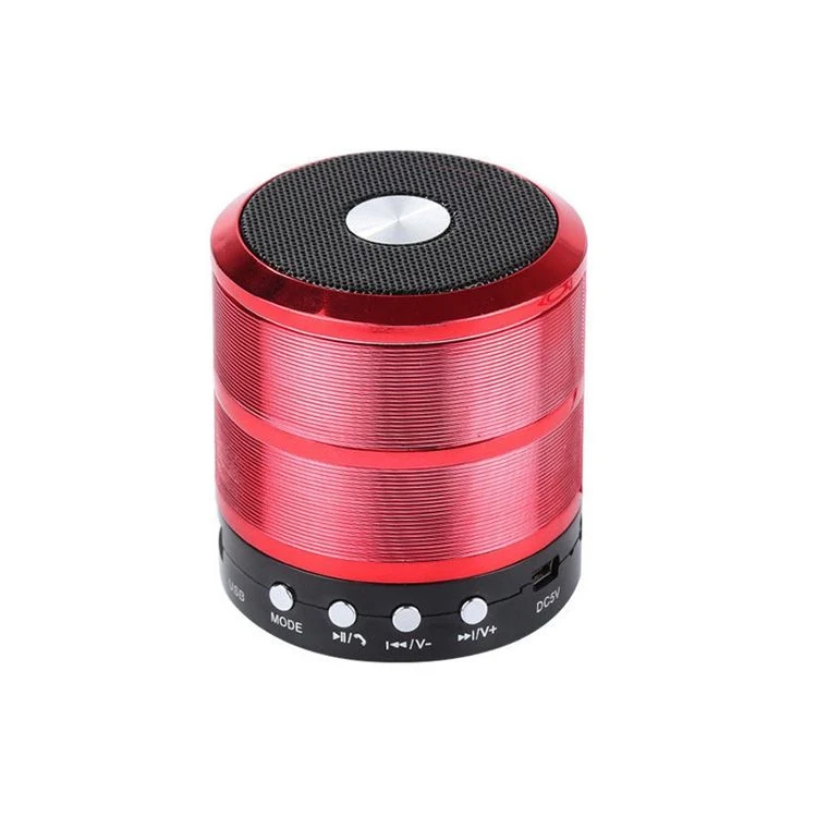 Ld-887 Bluetooth Speaker Metal Small Steel Cannon Portable Mini Stereo Subwoofer Cross-Border Gift-Silver