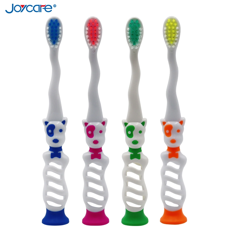 High quality/High cost performance  Child/Kids Oral Care Toothbrush Dog Design Suction Bottom Toothbrush