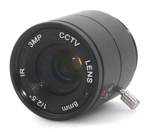 2024 Free Sample/Inquiry for Drawings Mount-CS 1/2.5 F1.2 Security Digital Camera IR Infrared 8mm 3MP Mini CCTV Fixed Focus Lens