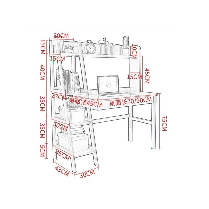 Altura ajustable niños Mesa de lectura Muebles de Casa de Madera Escuela Mesa de estudio ergonómico de plástico y silla