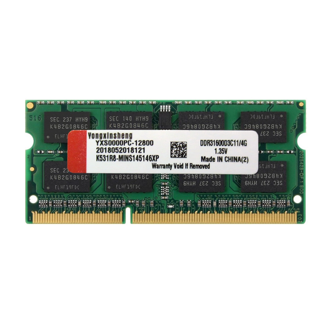 Yongxinsheng 4GB12800MHz 2 X 2GB PC3-1600 Desktop DDR3 RAM MHz 240-Pin DIMM Memory 1.5V Voltage