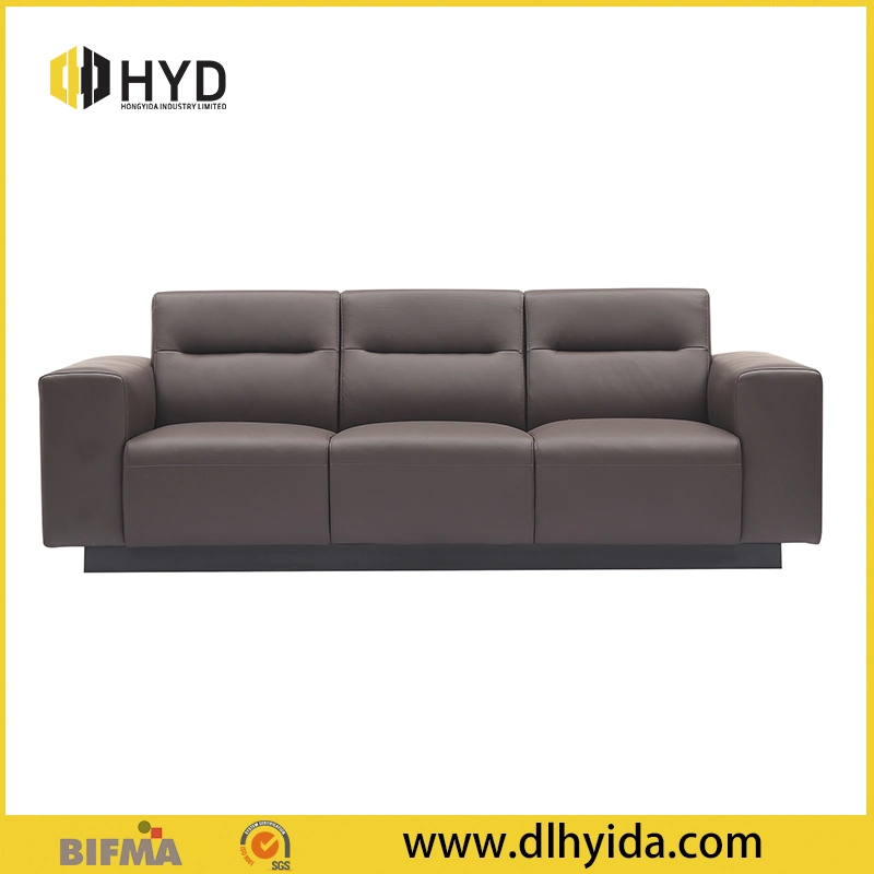 Classical PU Sectional Sofa with Armrest Living Room Leather Sofa