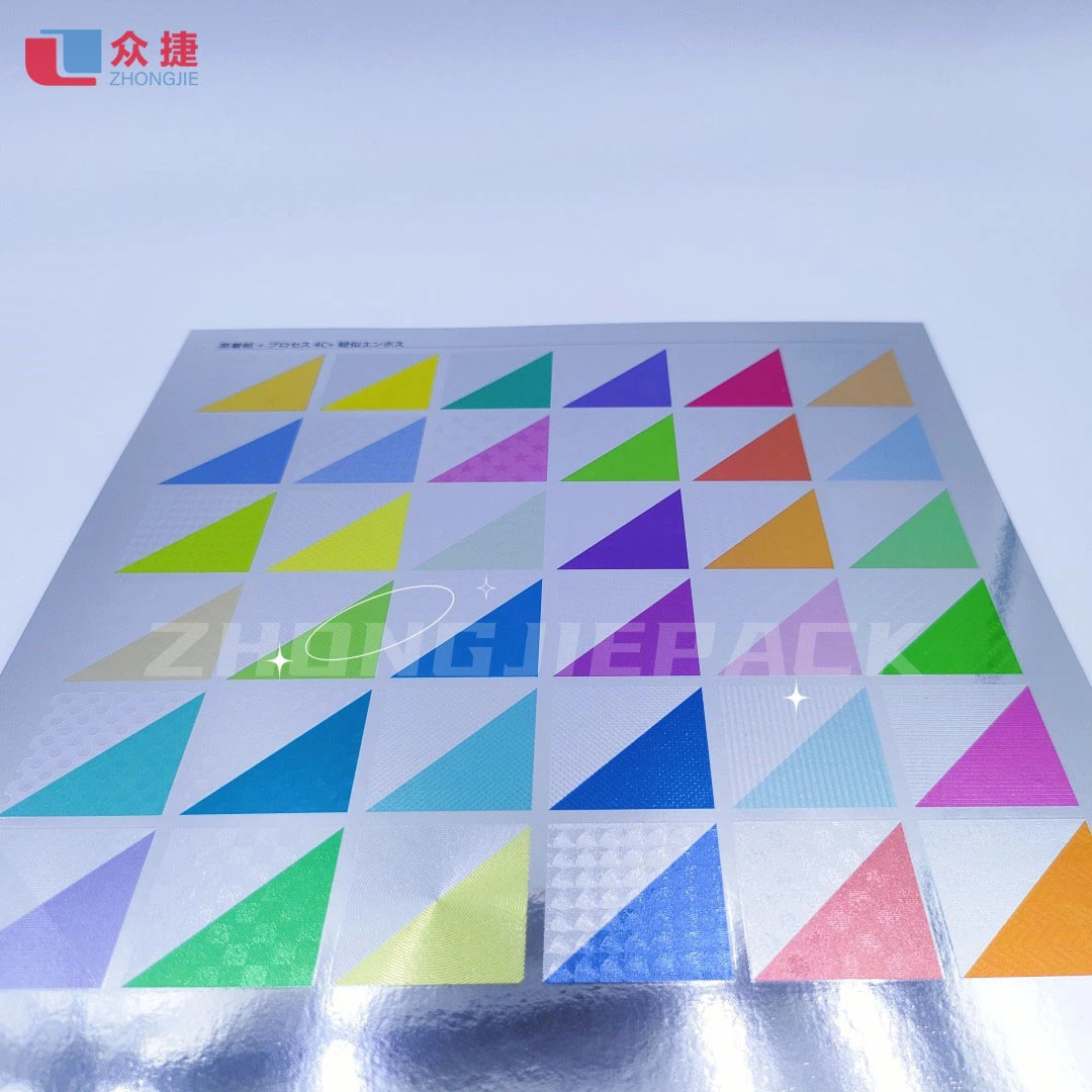 Offset Printing Laminated Glossy Silver Color Metallized Paperboard Metallic Art Paper