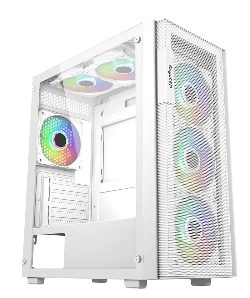 Segotep Axe 5 Office Business Basic Gaming ATX Computer Case Front 3 Fan Bays Mesh Panel Top 240/280mm Water Coolers