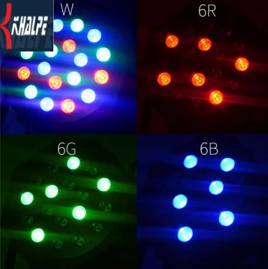 Wholesale/Supplier New Product DMX 512 LED Flat PAR Light18 PCS*1W Mini RGB Stage Lighting