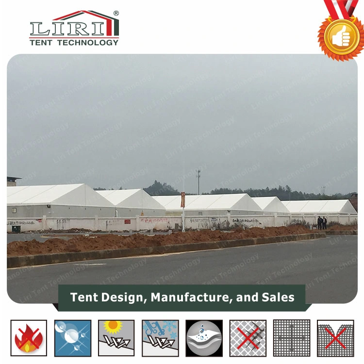 20X100m Aluminum and PVC Tents Connect Together Used as Warehouse