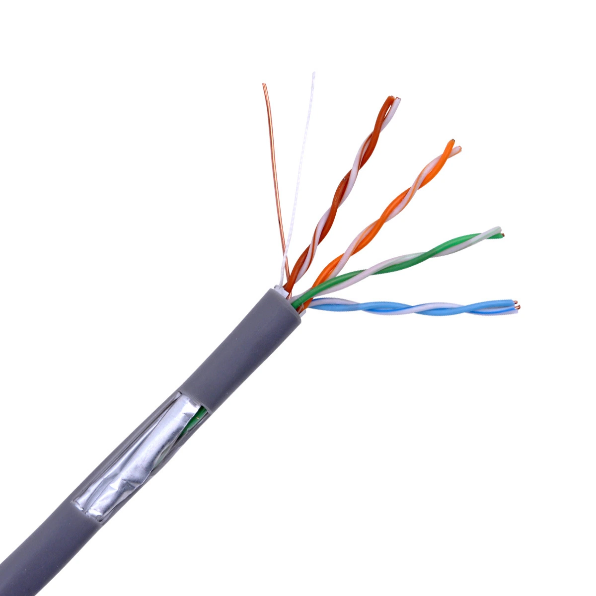 1000FT (305m) CAT6 Shielded (STP) Solid Pure Bare Copper Wire Networking LAN Ethernet Network Cable