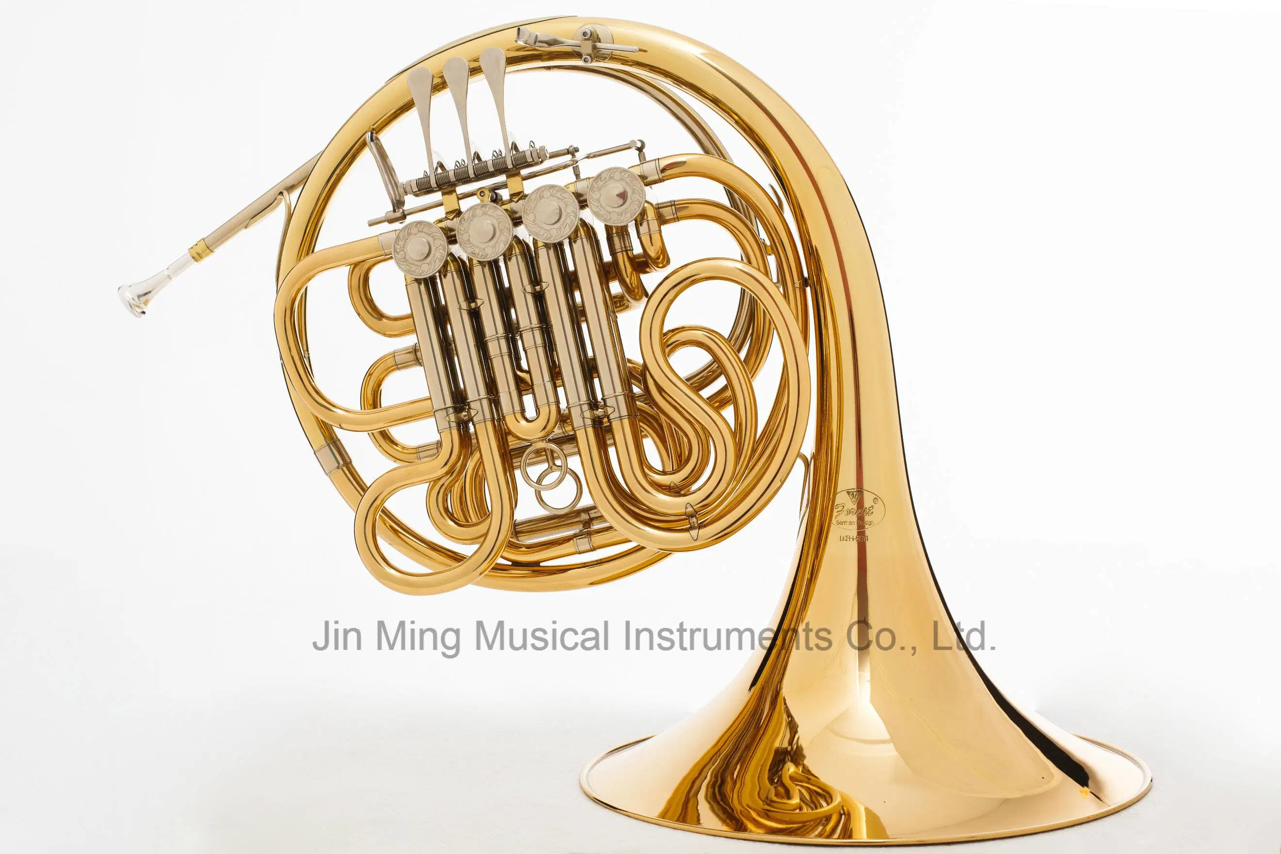 4 Key Double Bb/F French Horn Gold Brass Cheap Horn