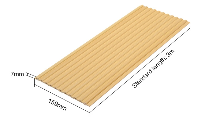 AG. Material de construcción de eco acústico compuesto de plástico madera Panel de pared de revestimiento