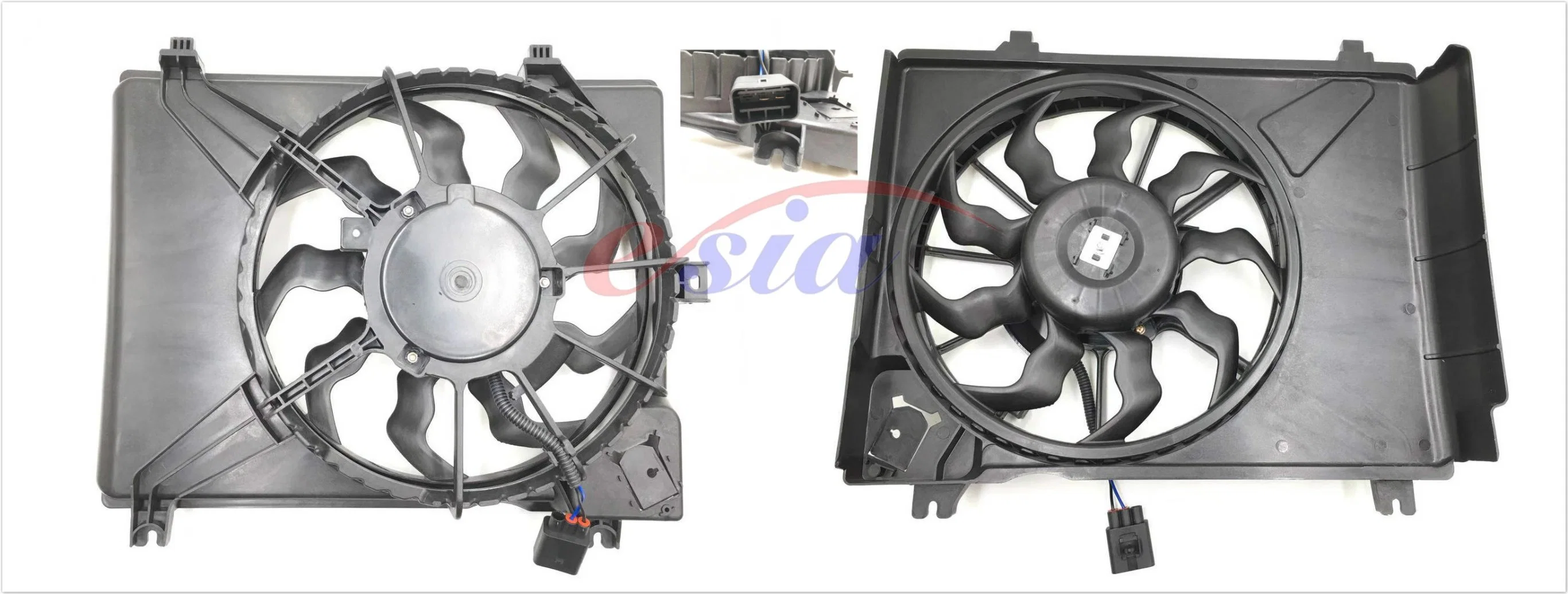 Auto Parts Ventilador de refrigeración del radiador para Hyundai i10 2008-2010 25380-025380-2X300, X000, X050 25380-071x55x47mm