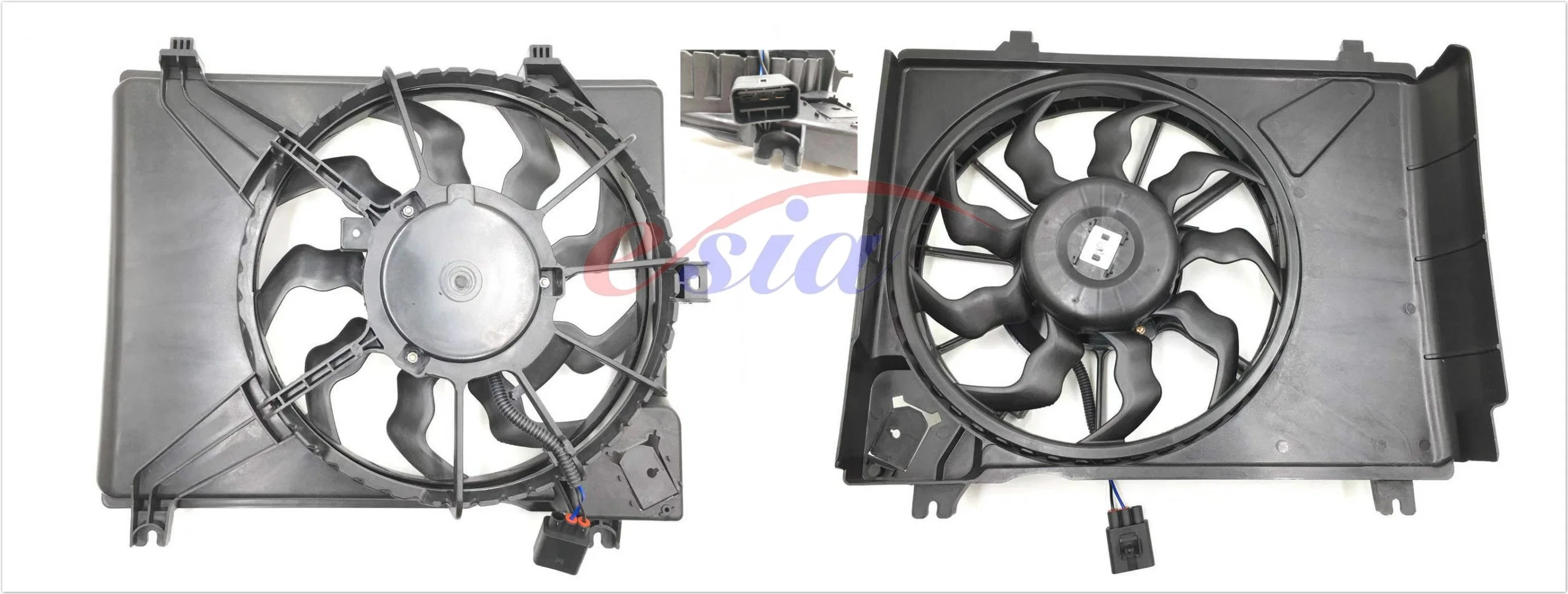 الأجزاء التلقائية مروحة تبريد الرادياتير لـ Hyundai I10 2008-2010 25380-0X300 ، 25380-2X000 ، 25380-050 71X55X47mm