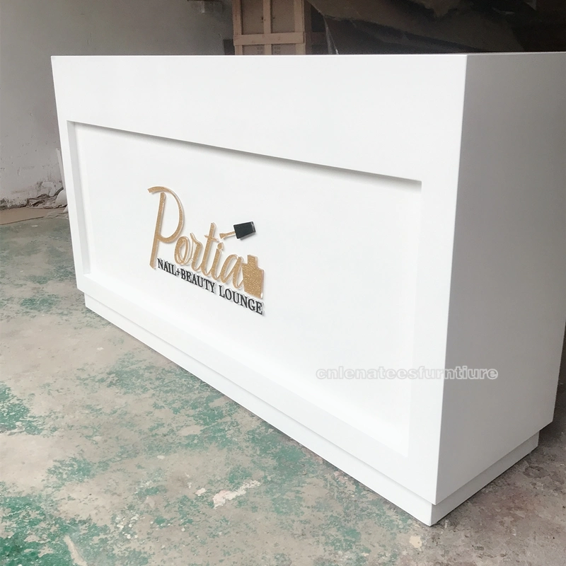 Rd006 Unique Design Nail Salon Reception Cashier Counter Table Reception Desk